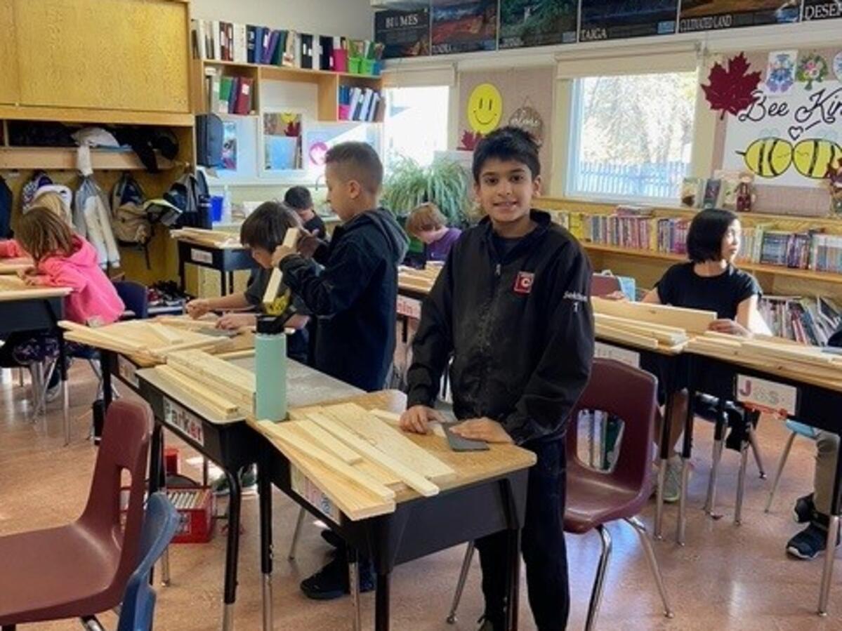 Wood Work in Mrs. V's Class
