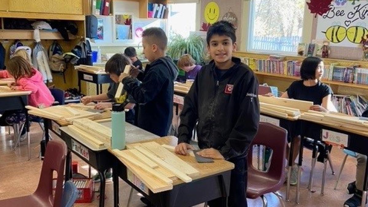 Wood Work in Mrs. V's Class