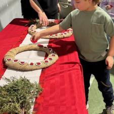 Brady Laying a poppy down