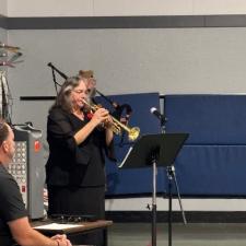 Ms. Ottens Playing the Trumpet