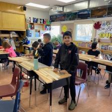 Wood Work in Mrs. V's Class